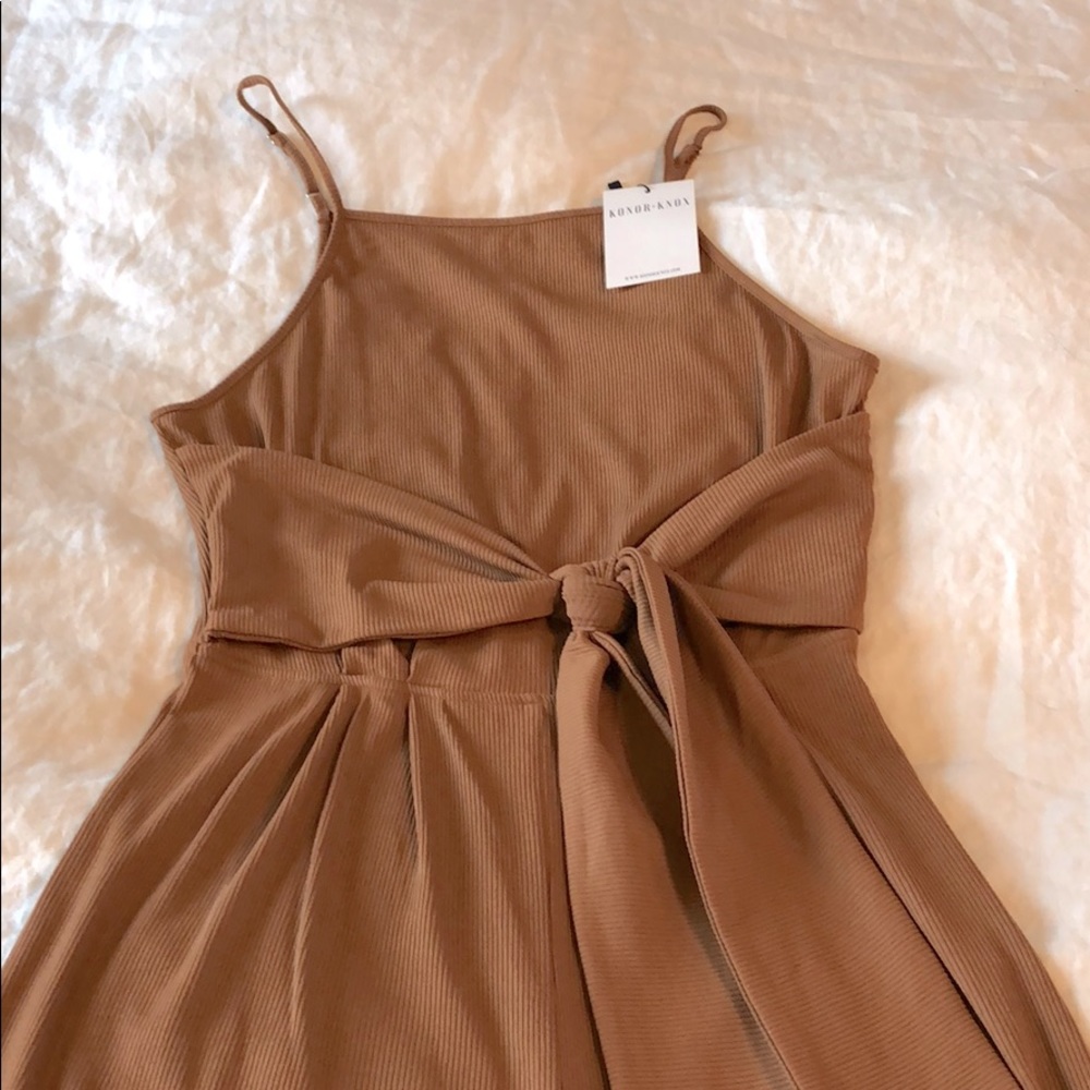 Brown Jersey pant suit